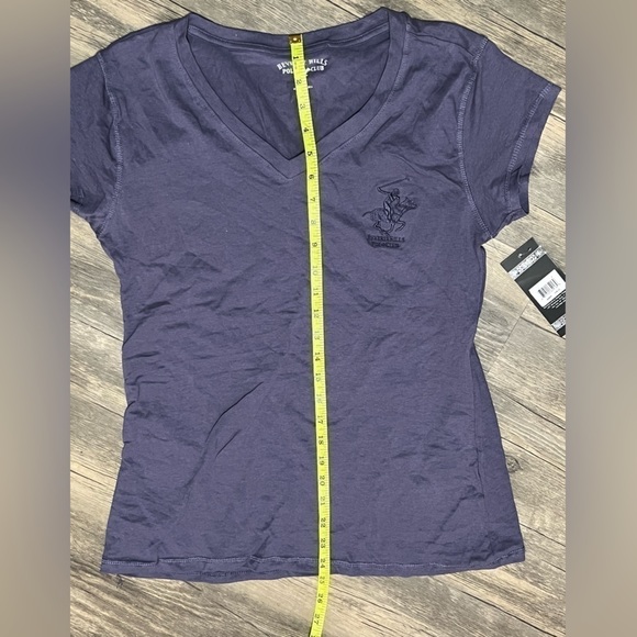 Beverly Hills Navy Blue Polo Club Tees (Sz L) - Picture 7 of 7